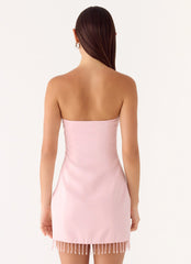 Arista Strapless Mini Dress - Pink